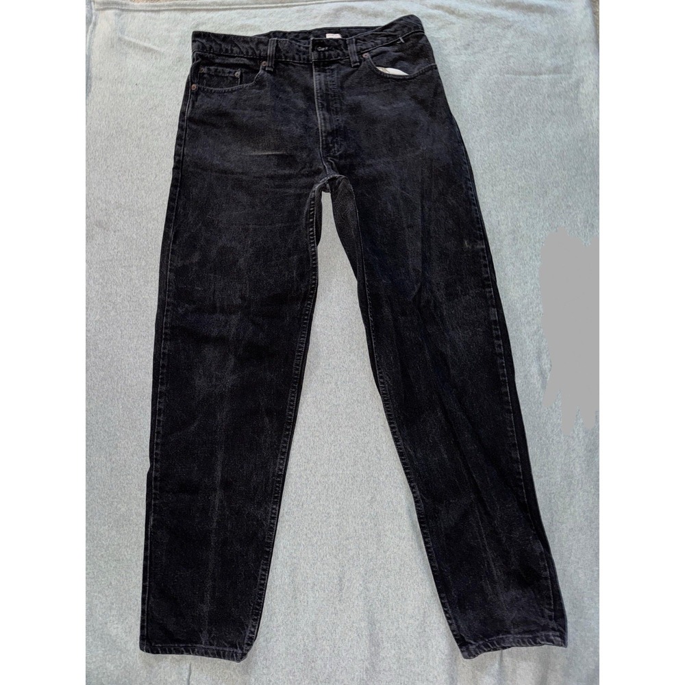 VTG Levis 550 Jeans Mens Black Relaxed Fit‎ Tapered Leg Denim Pants Sz 38